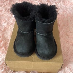 Toddler Black Bailey Bow Boots